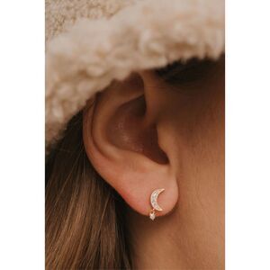 JAXKELLY Mother of Pearl Moon‎ Drop Earrings Calming New